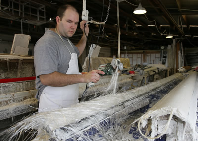 fibrous plaster manufacturing